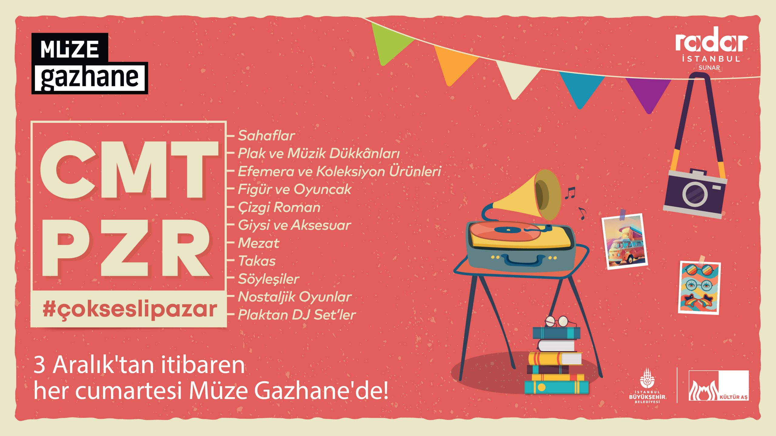 CMTPZR #çokseslipazar 3 Aralık’ta Müze Gazhane’de başlıyor!