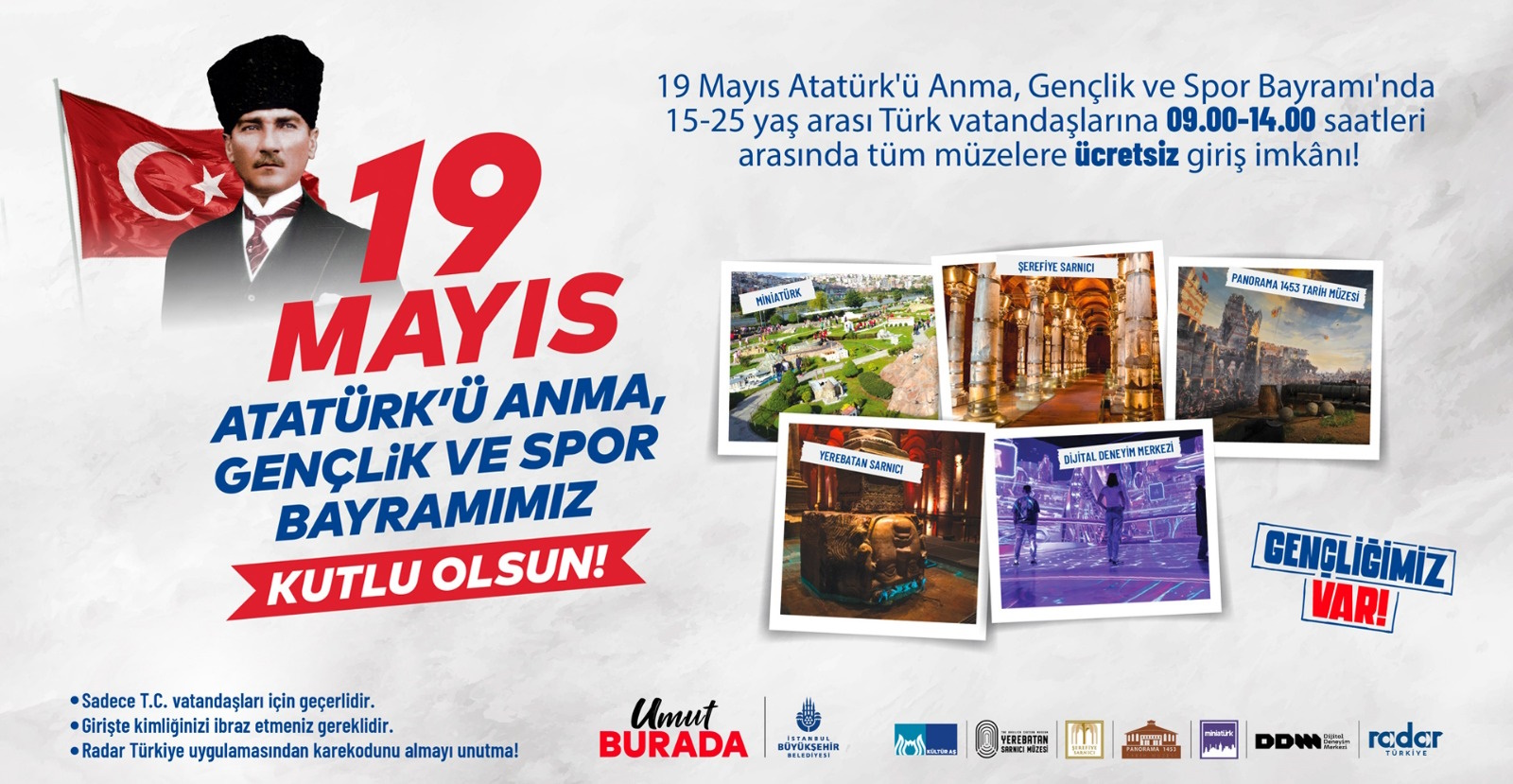 19 Mayıs’ta gençler müzelerde buluşuyor!