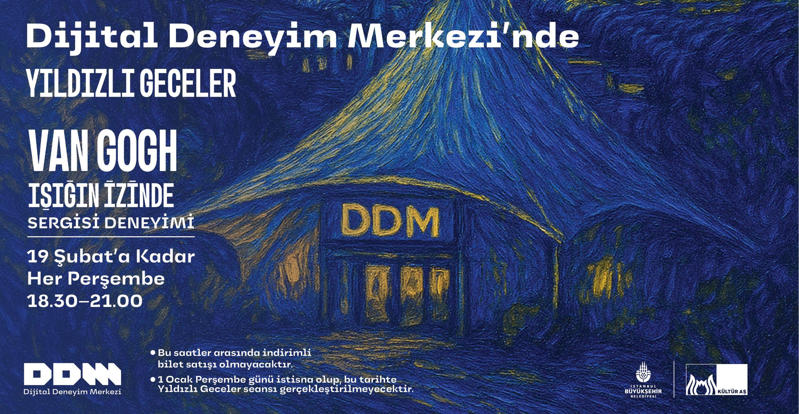 “Yıldızlı Geceler” 19 Şubat’a kadar Dijital Deneyim Merkezi’nde!