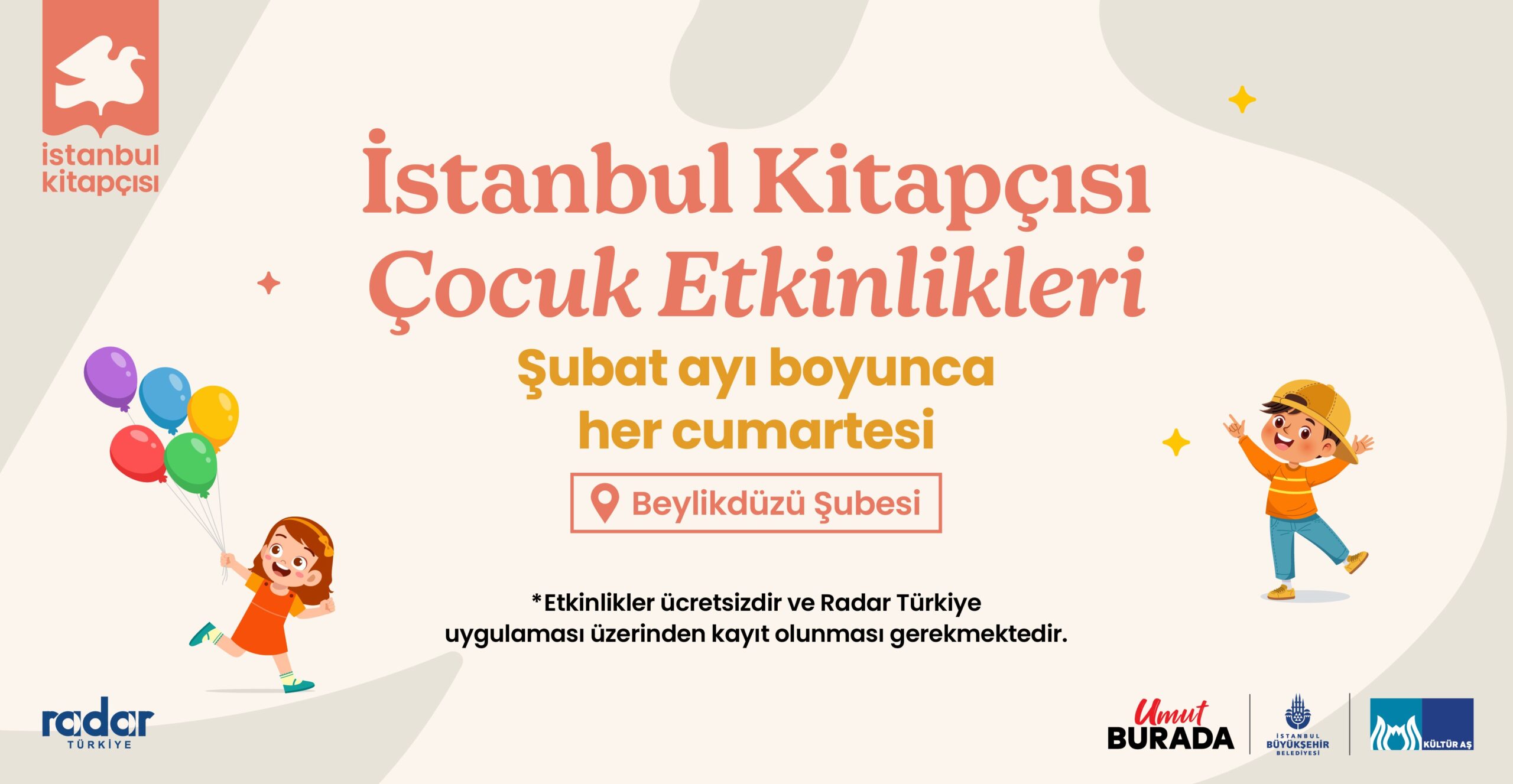 Çocuklar İçin Dopdolu Etkinlikler İstanbul Kitapçısı Beylikdüzü’nde!