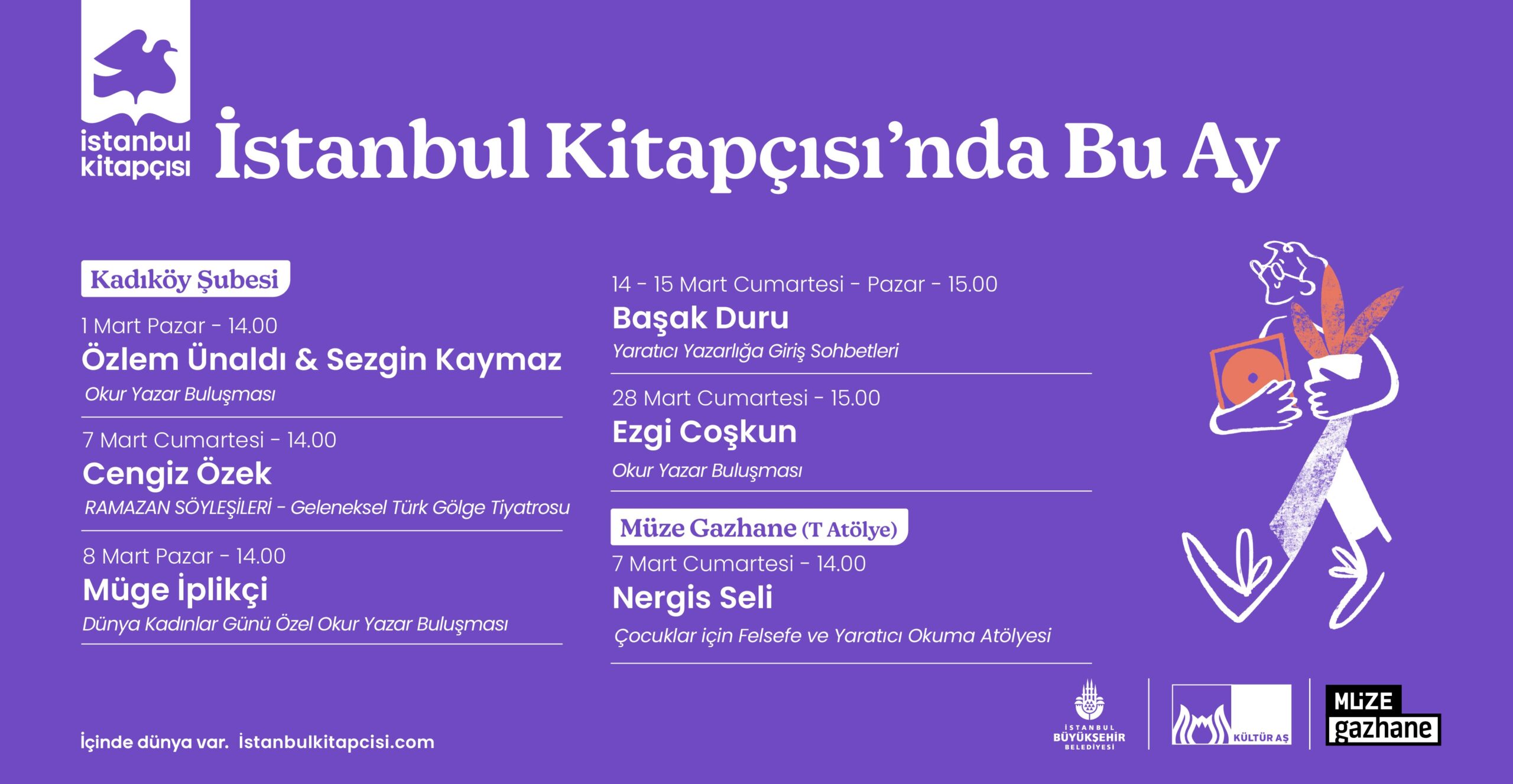 Okur Yazar Buluşması mart ayında devam ediyor