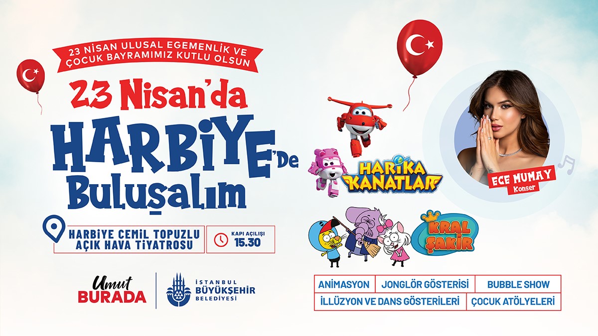 23 Nisan coşkusu Harbiye sahnesinde yaşanacak