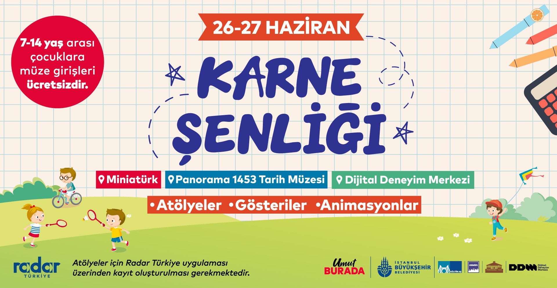 İBB Kültür AŞ’den Çocuklara Karne Şenliği