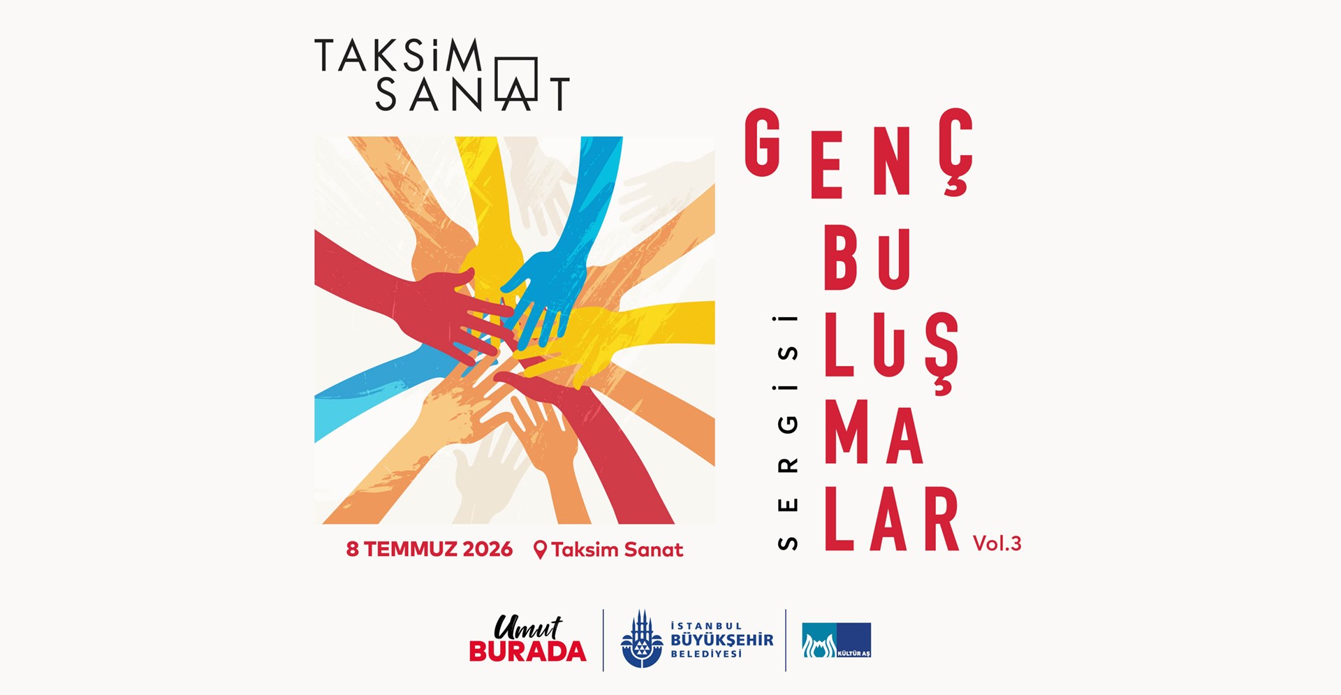 Genç Buluşmalar sergisi, 8 Temmuz’da Taksim Sanat’ta ziyarete açılıyor