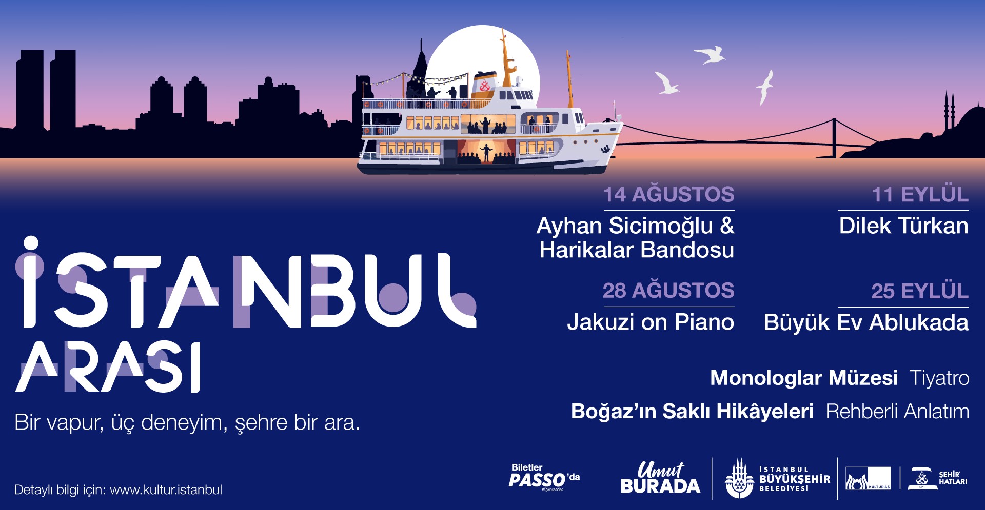 İBB Kültür AŞ’den Boğaz’da yeni bir kültür sanat deneyimi “İstanbul Arası” 14 Ağustos’ta başlıyor