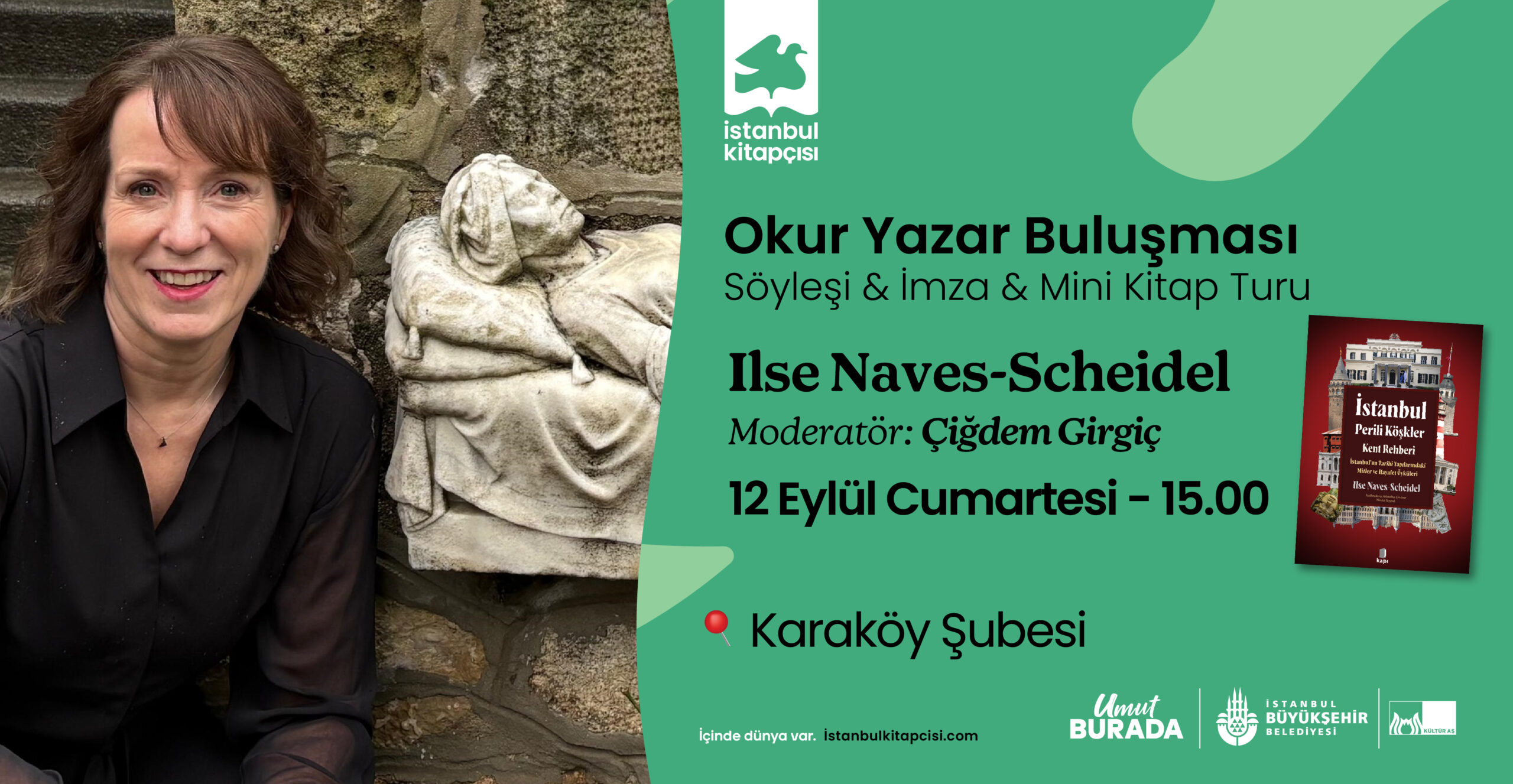 Ilse Naves-Scheidel ile İstanbul Kitapçısı’nda bir araya geliyoruz